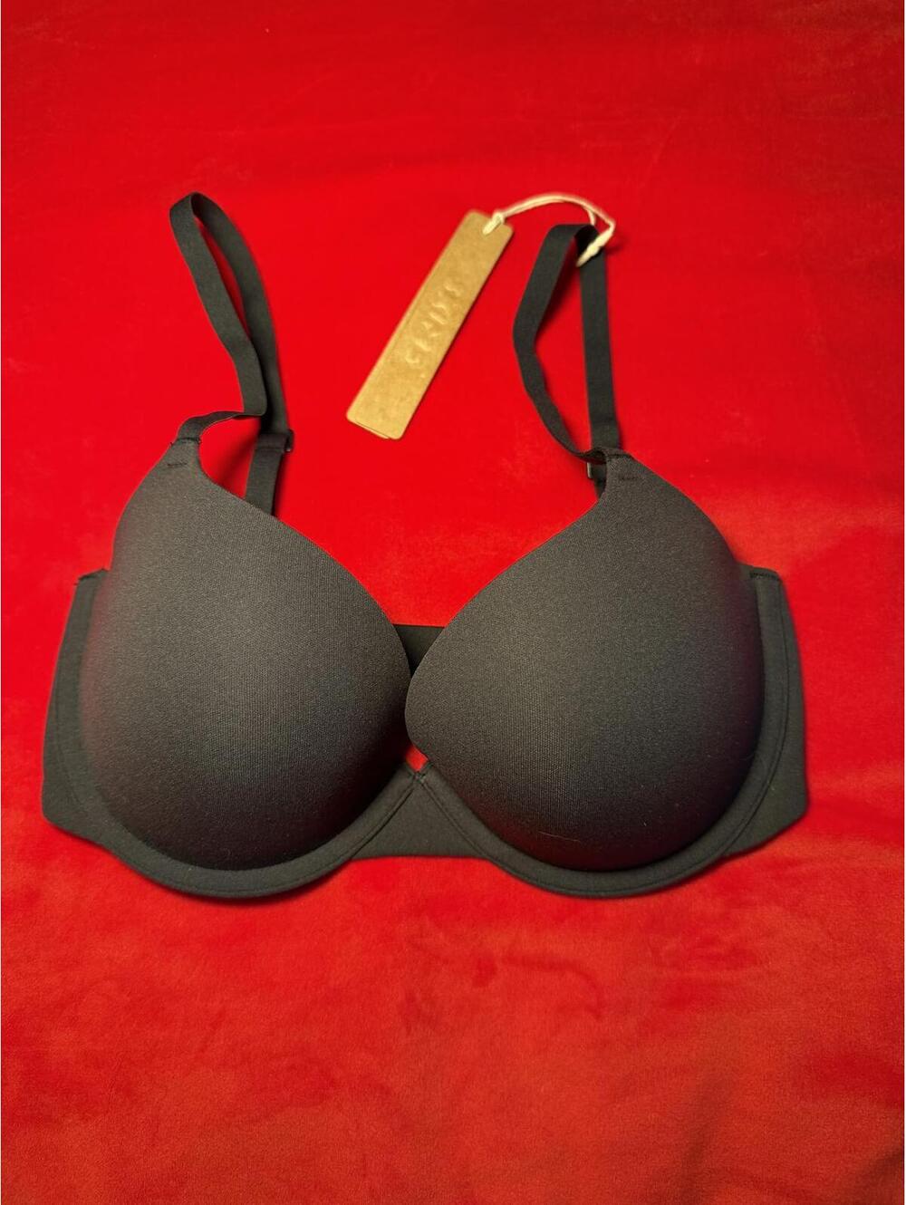 Skims Fits Everybody Push Up Demi Bra Color ONYX Size 30D